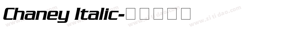 Chaney Italic字体转换
